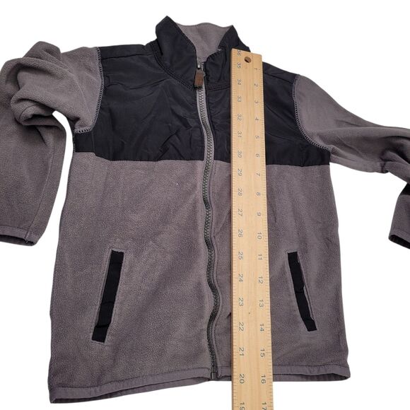 Carter's Toddler Kids Black and Gray Zip-Up Fleece Jacket Size 4T Pre-Own - Picture 11 of 11